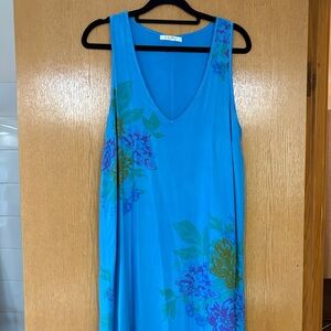 Z Supply Vibrant Blue Floral Dress-S